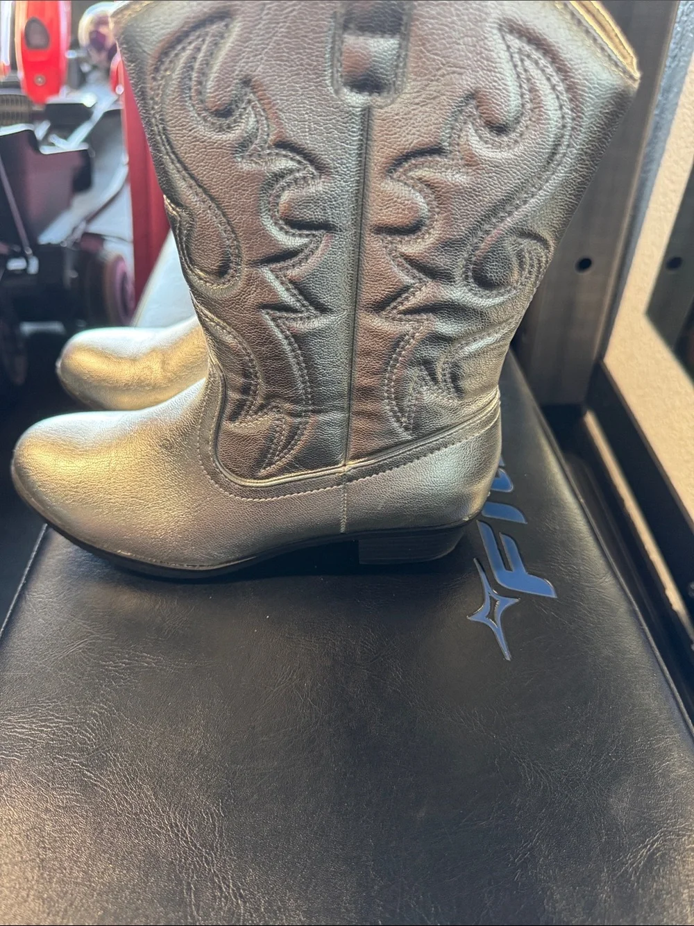 Sonoma Metallic Silver Kids' Western Boots